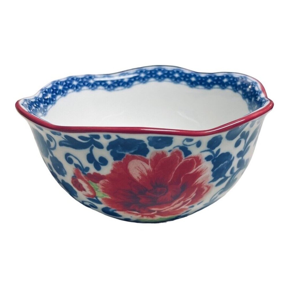 The Pioneer Woman Bowl x1 Heritage Floral Red Blue White Cottagecore Replacement